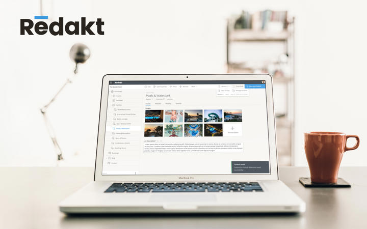 Redakt content management on MacBook