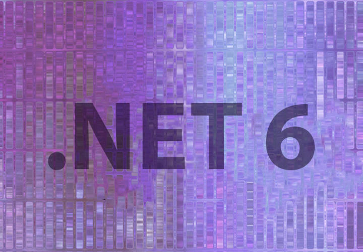 Microsoft .NET 6 logo on purple background